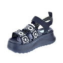 Sandalias Hey Dude zapatos Mujer modelo Delray Buckle Negro Hebilla