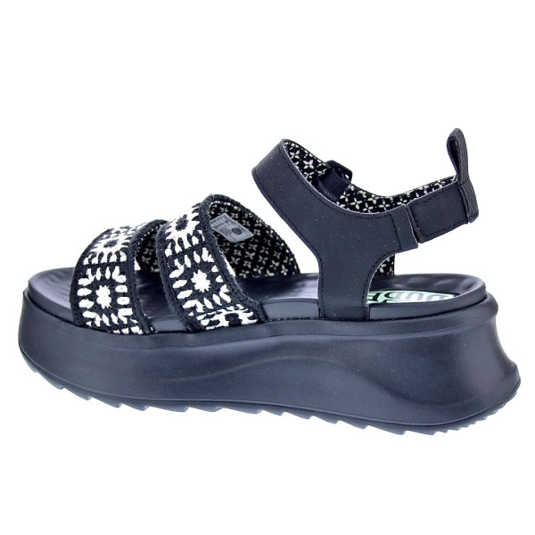 Sandalias Hey Dude zapatos Mujer modelo Delray Buckle Negro Hebilla