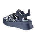 Sandalias Hey Dude zapatos Mujer modelo Delray Buckle Negro Hebilla