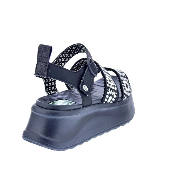 Sandalias Hey Dude zapatos Mujer modelo Delray Buckle Negro Hebilla