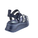 Sandalias Hey Dude zapatos Mujer modelo Delray Buckle Negro Hebilla