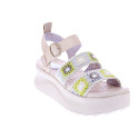 Sandalias Hey Dude zapatos Mujer modelo Delray Buckle Beige Hebilla