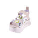 Sandalias Hey Dude zapatos Mujer modelo Delray Buckle Beige Hebilla