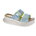 Sandalias Hey Dude zapatos Mujer modelo Delray Slide Azul Velcro