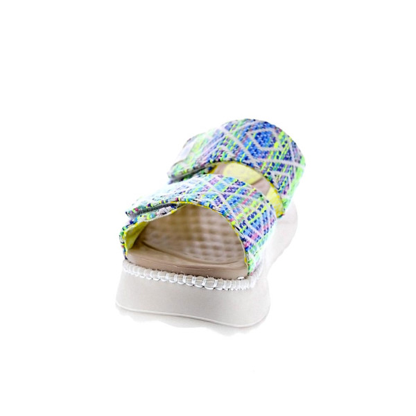 Sandalias Hey Dude zapatos Mujer modelo Delray Slide Azul Velcro