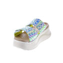 Sandalias Hey Dude zapatos Mujer modelo Delray Slide Azul Velcro