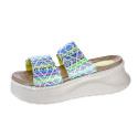 Sandalias Hey Dude zapatos Mujer modelo Delray Slide Azul Velcro