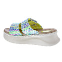 Sandalias Hey Dude zapatos Mujer modelo Delray Slide Azul Velcro