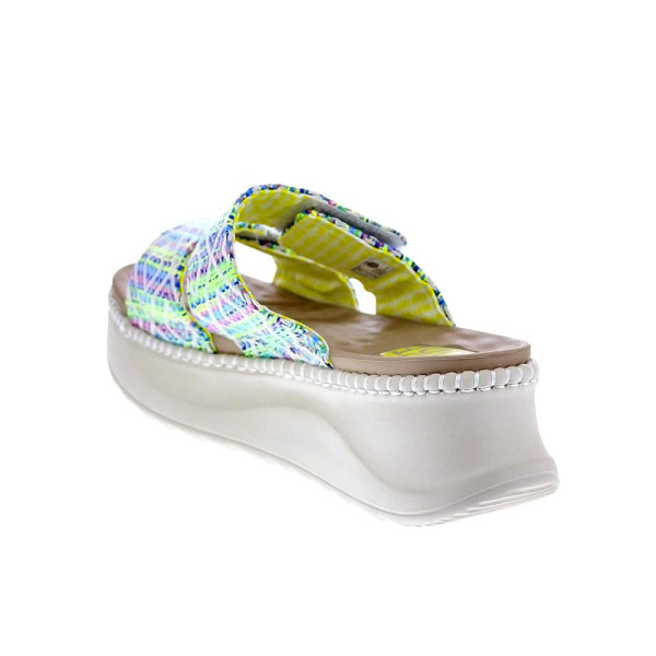 Sandalias Hey Dude zapatos Mujer modelo Delray Slide Azul Velcro