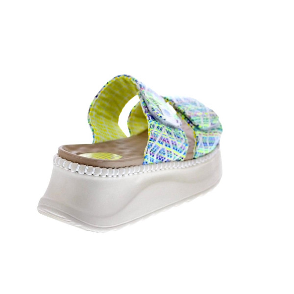 Sandalias Hey Dude zapatos Mujer modelo Delray Slide Azul Velcro