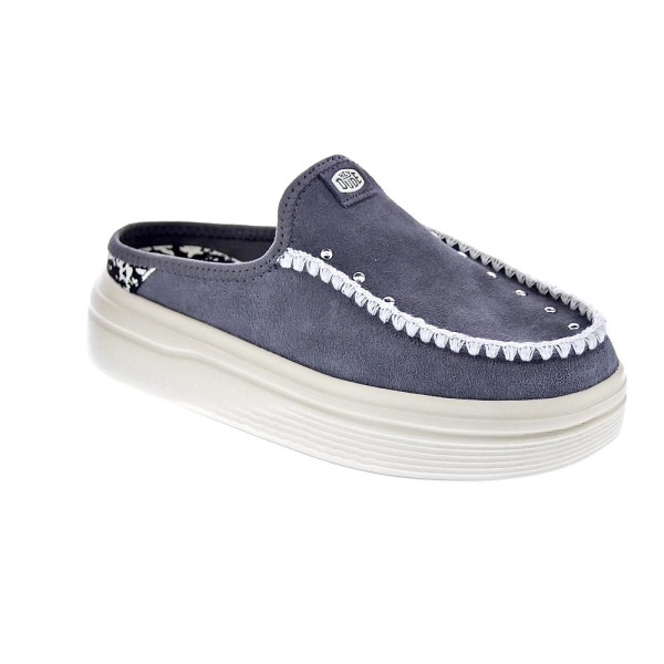 Mocasines Hey Dude zapatos Mujer modelo Austin Lift Gris 