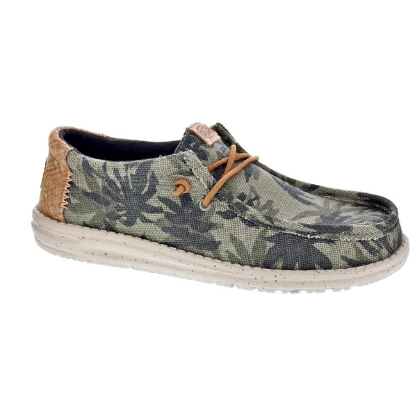 Mocasines Hey Dude zapatos Hombre modelo Wally Palm Marrón Elástico