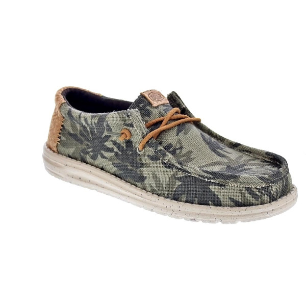 Mocasines Hey Dude zapatos Hombre modelo Wally Palm Marrón Elástico