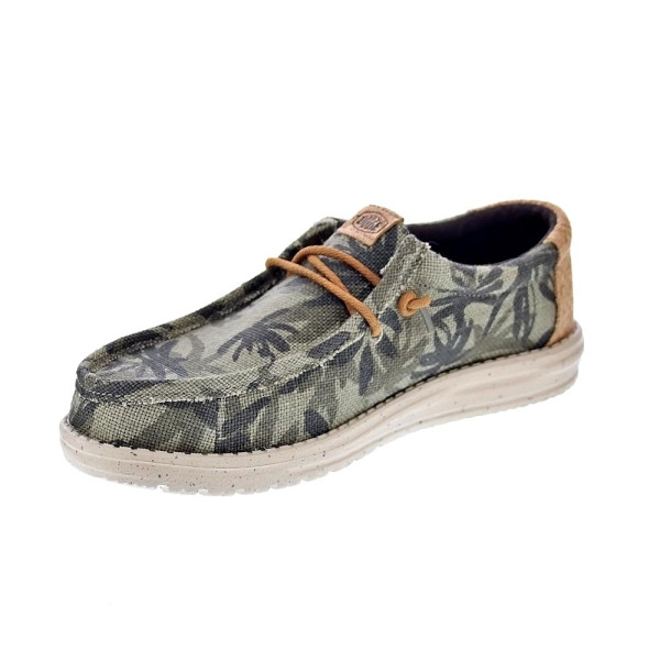 Mocasines Hey Dude zapatos Hombre modelo Wally Palm Marrón Elástico