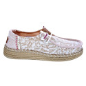 Mocasines Hey Dude zapatos Mujer modelo Wendy Espadrille Rosa Elástico