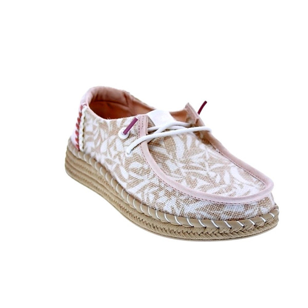 Mocasines Hey Dude zapatos Mujer modelo Wendy Espadrille Rosa Elástico