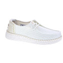 Mocasines Hey Dude zapatos Mujer modelo Wendy Espadrille Blanco Elástico