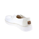 Mocasines Hey Dude zapatos Mujer modelo Wendy Espadrille Blanco Elástico