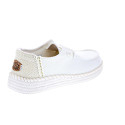 Mocasines Hey Dude zapatos Mujer modelo Wendy Espadrille Blanco Elástico