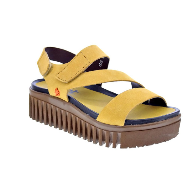 Sandalias Art Company zapatos Mujer modelo Brighton 1573 Amarillo Elástico