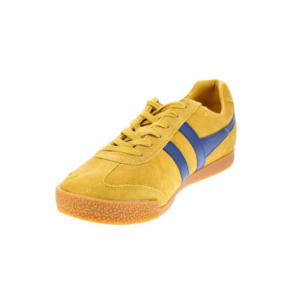 Zapatillas Gola zapatos Hombre modelo Harrier Amarillo Cordón