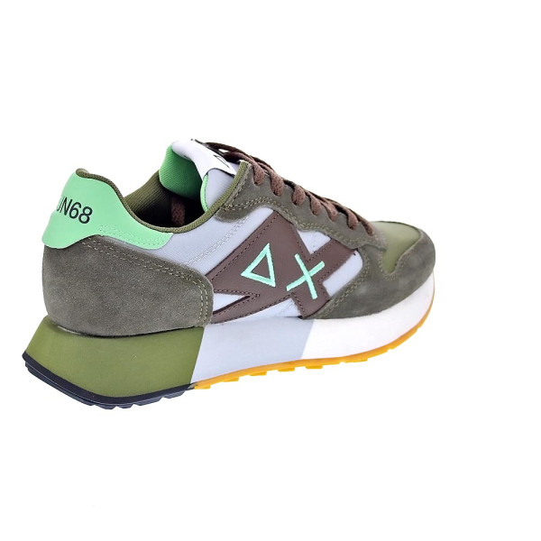 Zapatillas Sun68 AX zapatos Hombre modelo Jaki 2.0 Verde Cordón