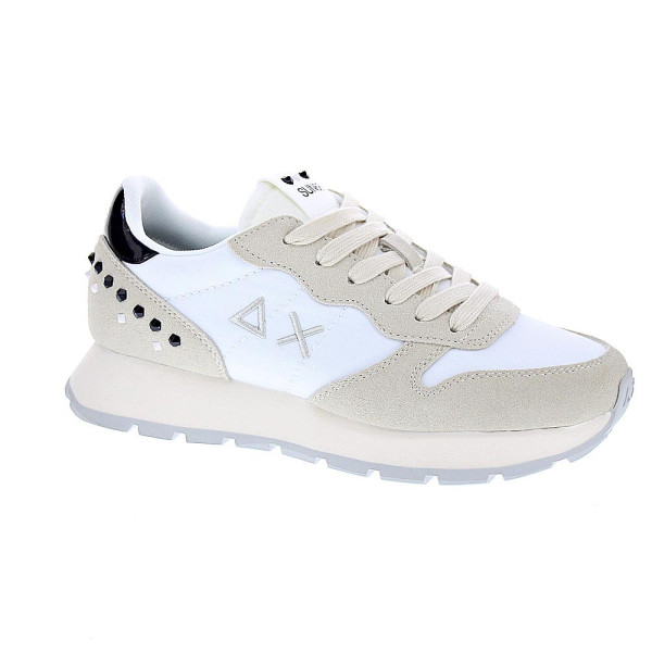 Zapatillas Sun68 AX zapatos Mujer modelo Ally Studs Blanco Cordón
