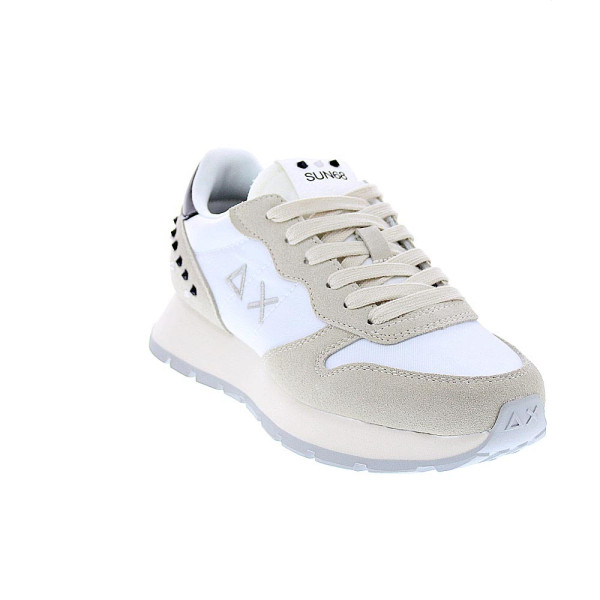 Zapatillas Sun68 AX zapatos Mujer modelo Ally Studs Blanco Cordón