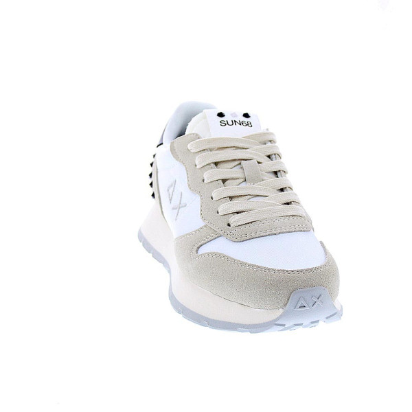 Zapatillas Sun68 AX zapatos Mujer modelo Ally Studs Blanco Cordón