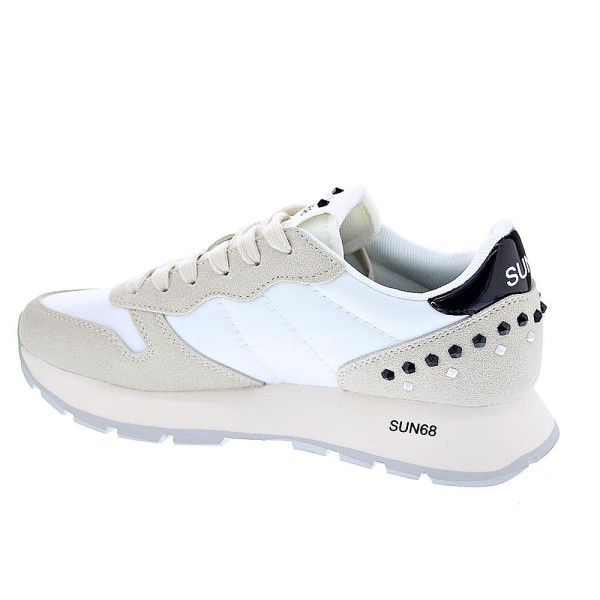 Zapatillas Sun68 AX zapatos Mujer modelo Ally Studs Blanco Cordón