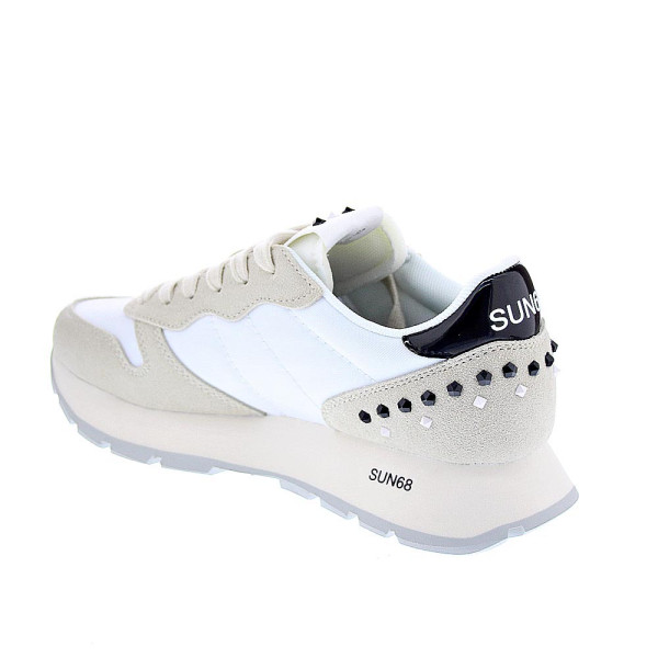 Zapatillas Sun68 AX zapatos Mujer modelo Ally Studs Blanco Cordón