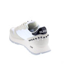 Zapatillas Sun68 AX zapatos Mujer modelo Ally Studs Blanco Cordón
