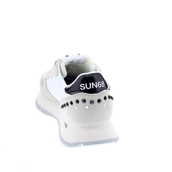 Zapatillas Sun68 AX zapatos Mujer modelo Ally Studs Blanco Cordón