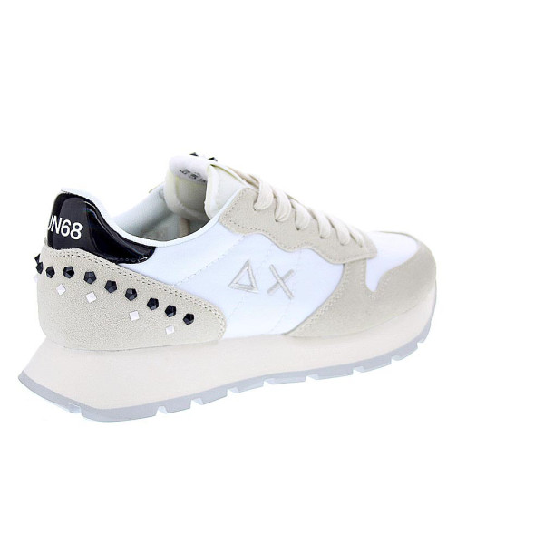Zapatillas Sun68 AX zapatos Mujer modelo Ally Studs Blanco Cordón