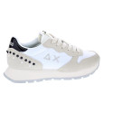 Zapatillas Sun68 AX zapatos Mujer modelo Ally Studs Blanco Cordón