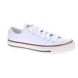 Zapatillas Converse zapatos Mujer modelo Leather Ctas OX Piel Blanco Cordón 2