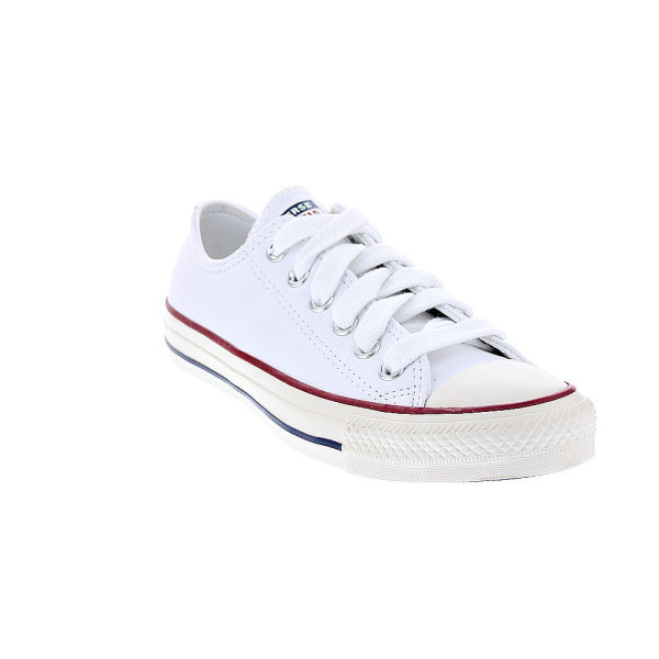 Zapatillas Converse zapatos Mujer modelo Leather Ctas OX Piel Blanco Cordón