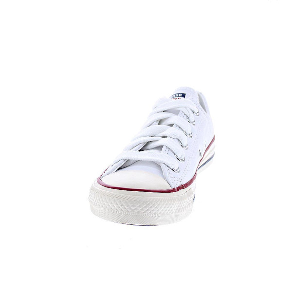 Zapatillas Converse zapatos Mujer modelo Leather Ctas OX Piel Blanco Cordón