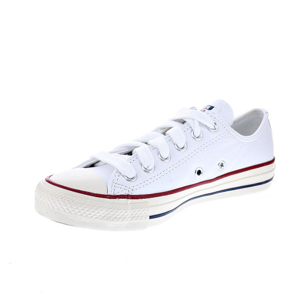 Zapatillas Converse zapatos Mujer modelo Leather Ctas OX Piel Blanco Cordón