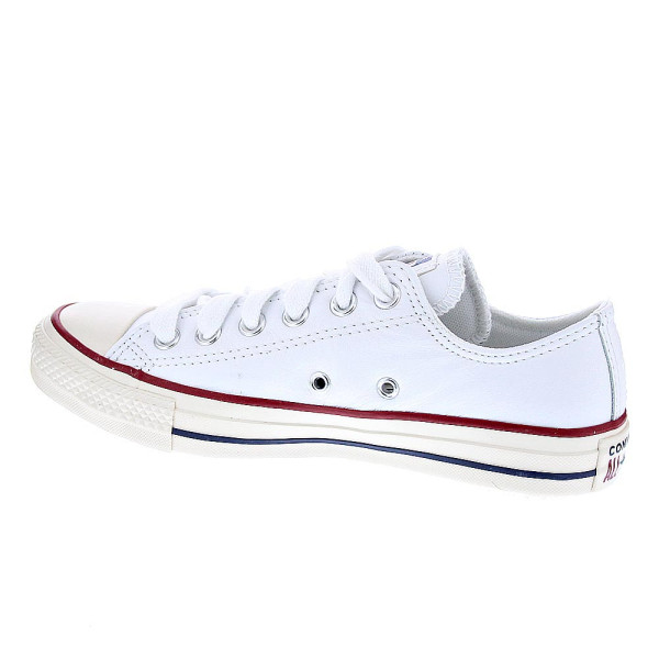 Zapatillas Converse zapatos Mujer modelo Leather Ctas OX Piel Blanco Cordón