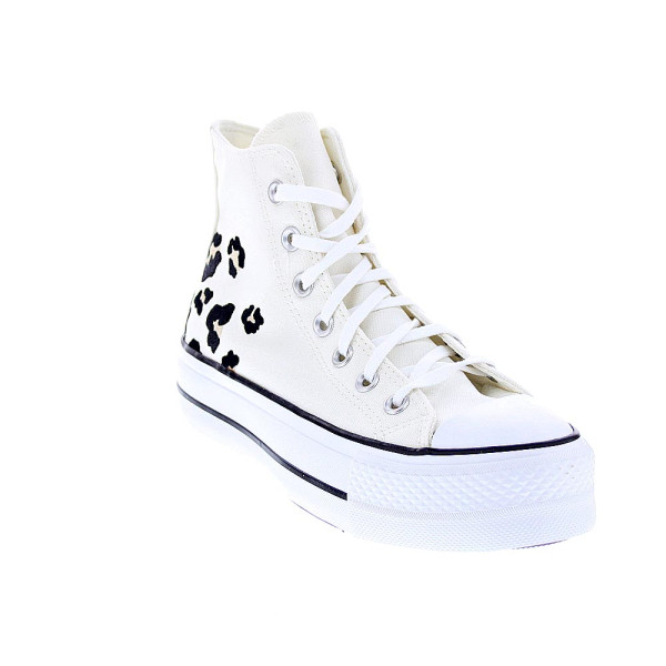 Zapatillas botas Converse zapatos Mujer modelo Chuck Taylor Ctas Lift Hi Plataforma Blanco Cordón