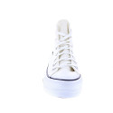 Zapatillas botas Converse zapatos Mujer modelo Chuck Taylor Ctas Lift Hi Plataforma Blanco Cordón