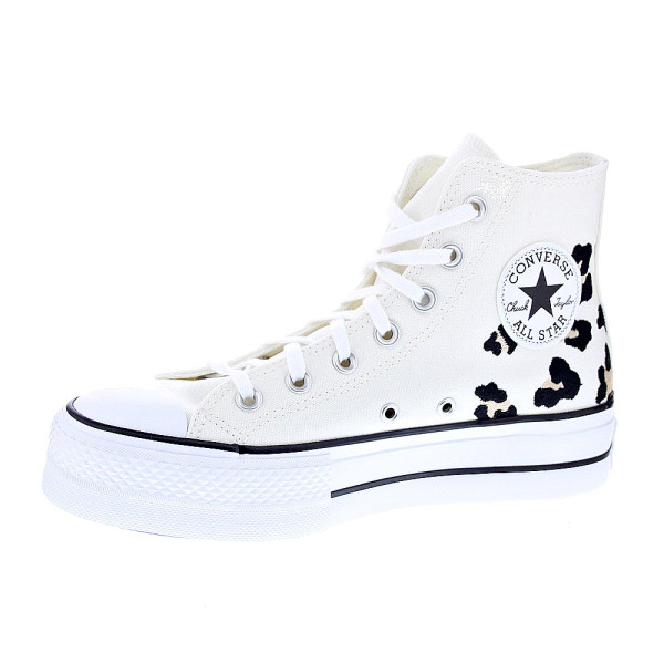 Zapatillas botas Converse zapatos Mujer modelo Chuck Taylor Ctas Lift Hi Plataforma Blanco Cordón