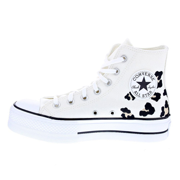 Zapatillas botas Converse zapatos Mujer modelo Chuck Taylor Ctas Lift Hi Plataforma Blanco Cordón