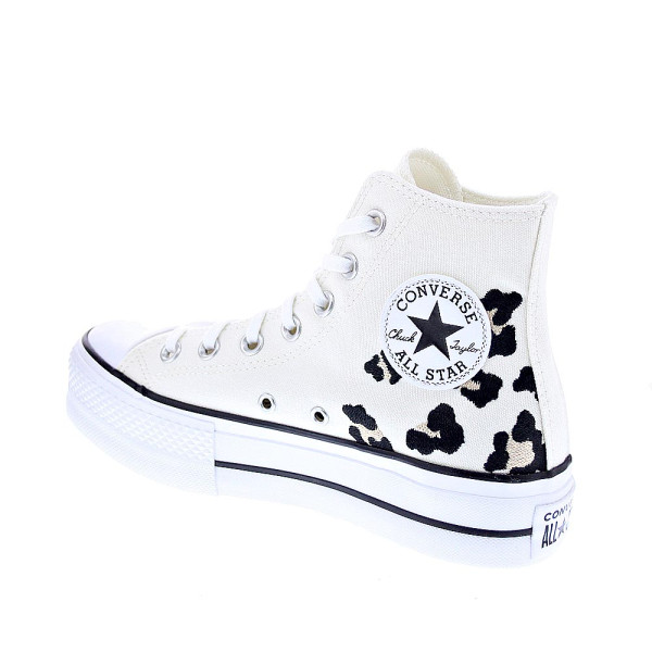 Zapatillas botas Converse zapatos Mujer modelo Chuck Taylor Ctas Lift Hi Plataforma Blanco Cordón