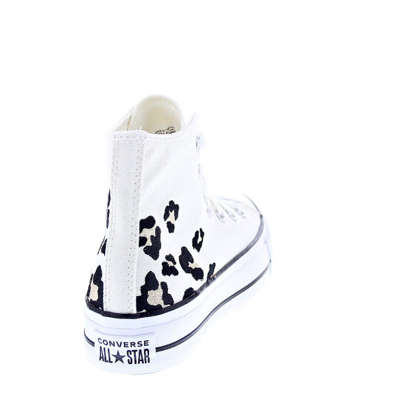 Zapatillas botas Converse zapatos Mujer modelo Chuck Taylor Ctas Lift Hi Plataforma Blanco Cordón