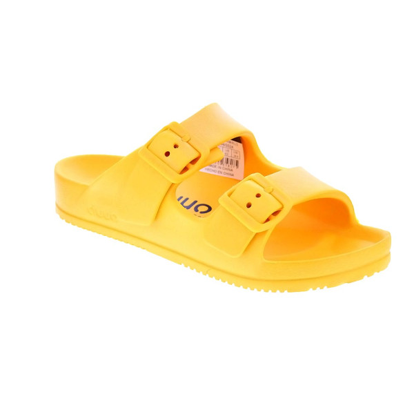 Sandalias Duuo zapatos Mujer modelo Eva Flat 59 Amarillo Hebilla