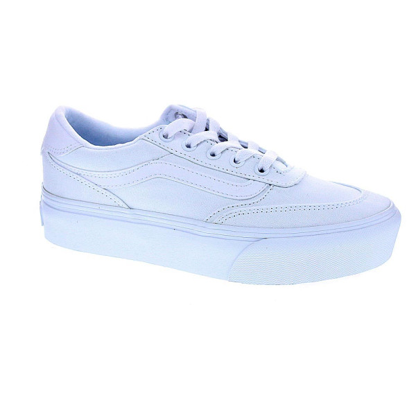 Zapatillas Vans zapatos Mujer modelo Brooklyn Platform Blanco Cordón