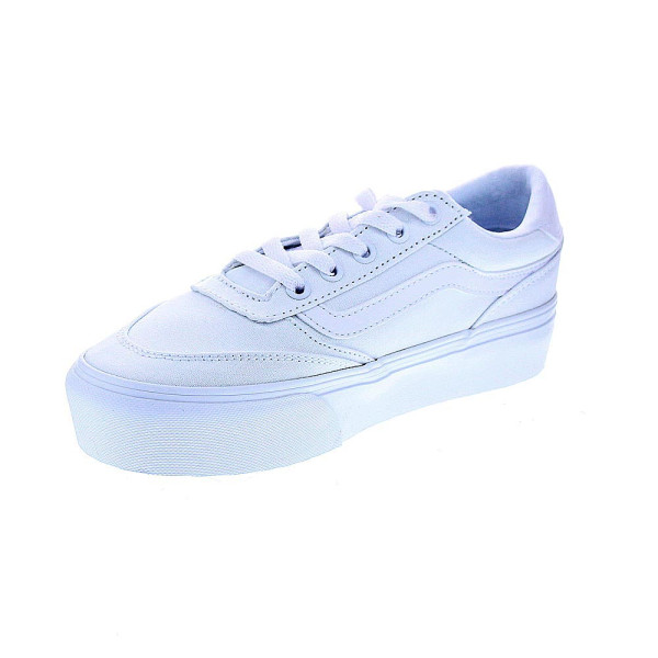 Zapatillas Vans zapatos Mujer modelo Brooklyn Platform Blanco Cordón