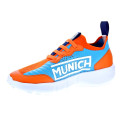 Zapatillas Munich zapatos Niño modelo Jony kid 12 Naranja Elástico